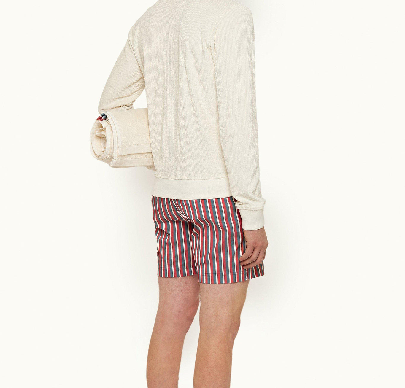 Seymour Gt Panel Jacquard Towel | Cloud