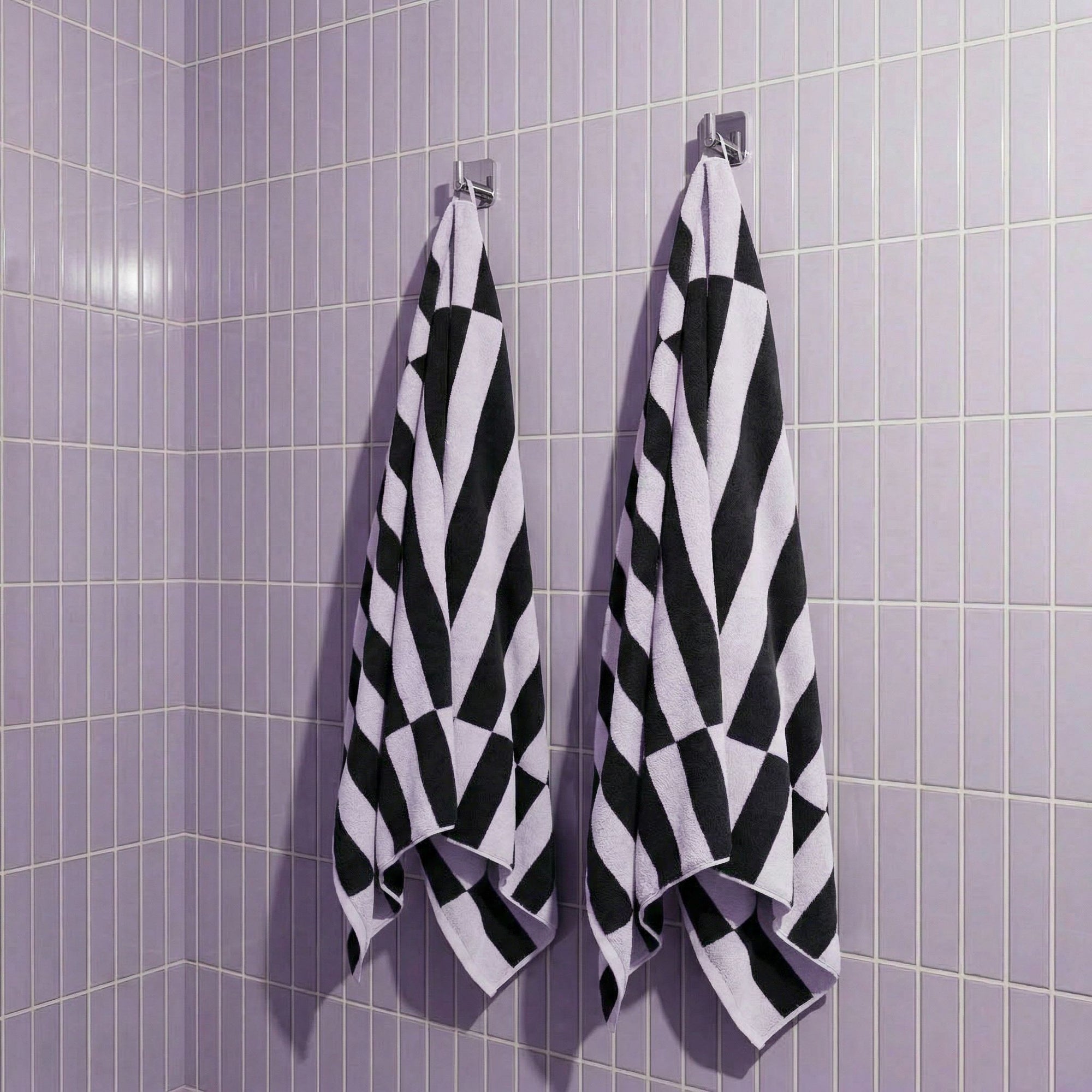 Shadmoor Australian Cotton Towels | Lilac/Charcoal