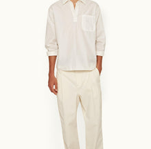 Shanklin Relaxed Fit Overhead Organic Cotton Shirt | White Sand