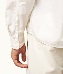 Shanklin Relaxed Fit Overhead Organic Cotton Shirt | White Sand
