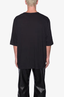 Sheer Gauze Tee | Black