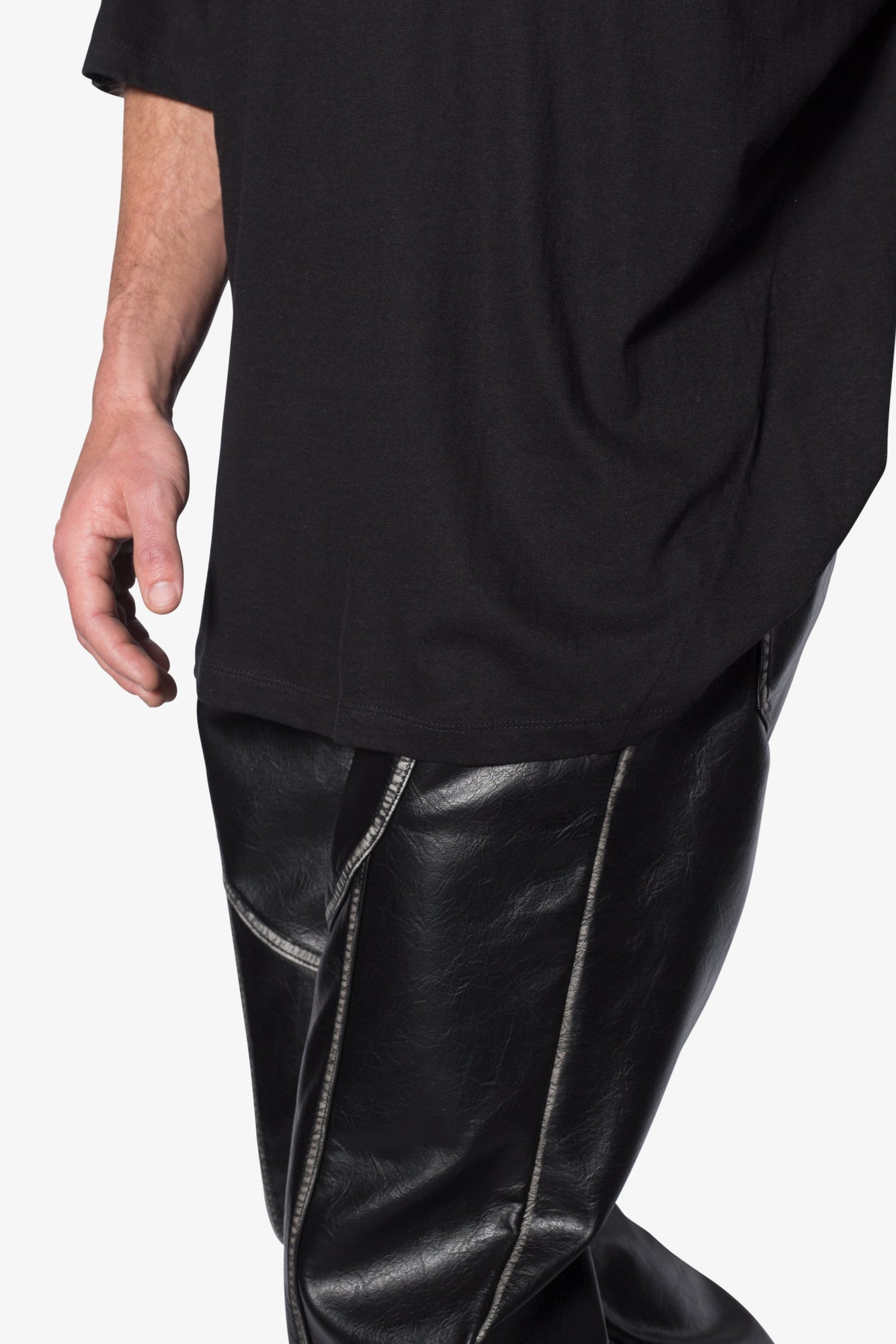 Sheer Gauze Tee | Black