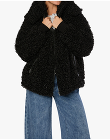 Sherpa Hooded Jacket | Black