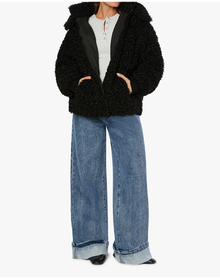 Sherpa Hooded Jacket | Black