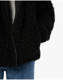 Sherpa Hooded Jacket | Black