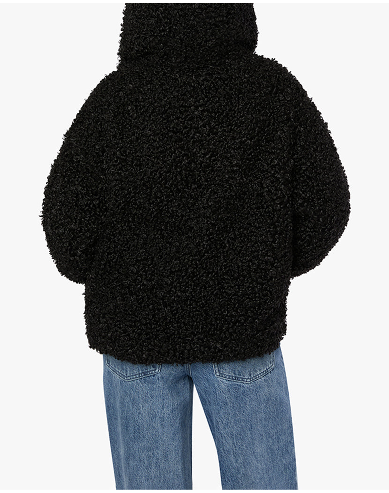 Sherpa Hooded Jacket | Black