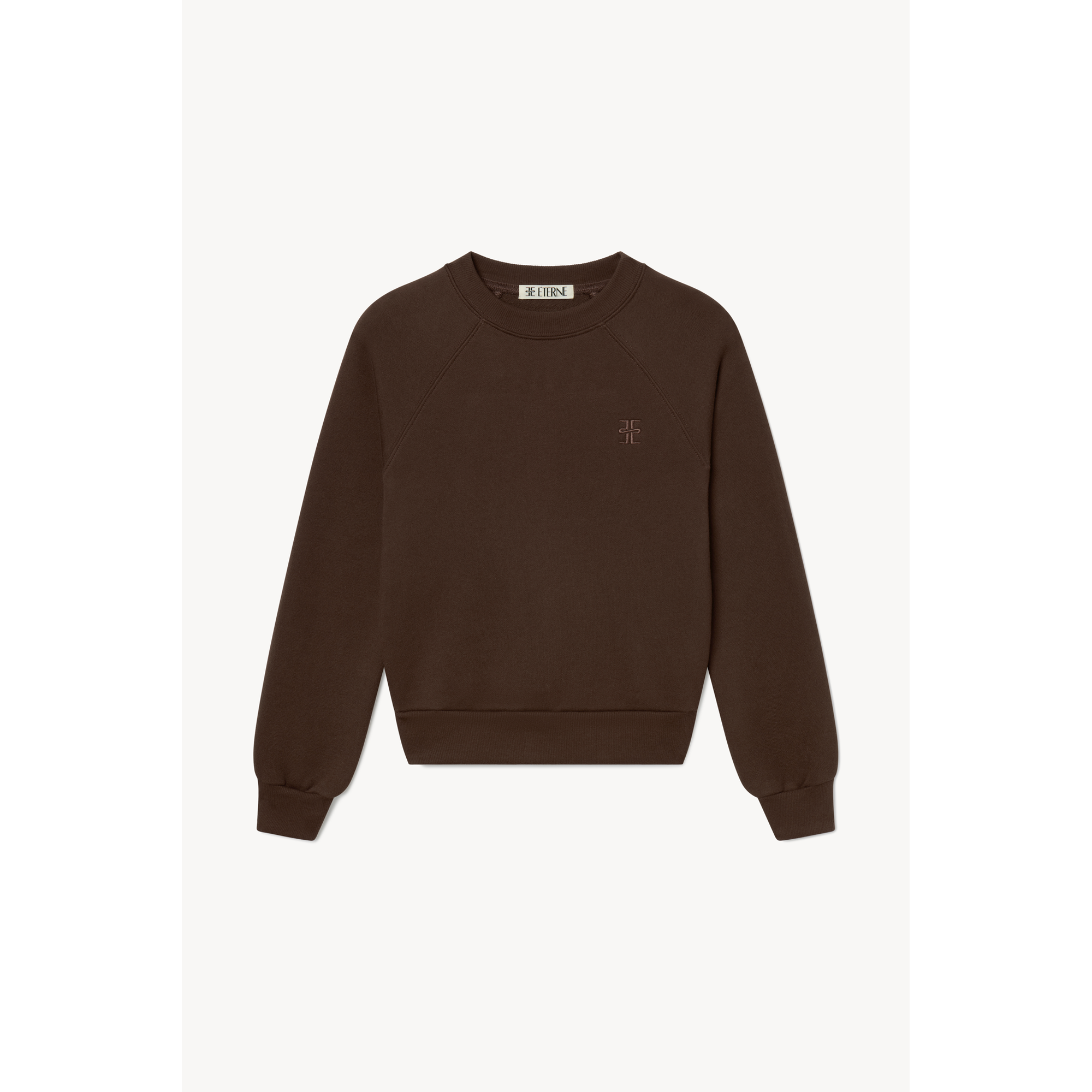 Shrunken Raglan Sweatshirt | Heather Brown