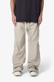 Side Snap Nylon Pants | Tan