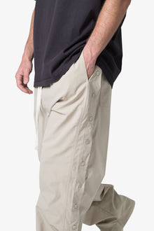 Side Snap Nylon Pants | Tan