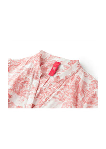 Silk-Cotton Printed Dress | Pink