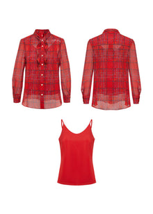 Silk Shirt | Rose Red