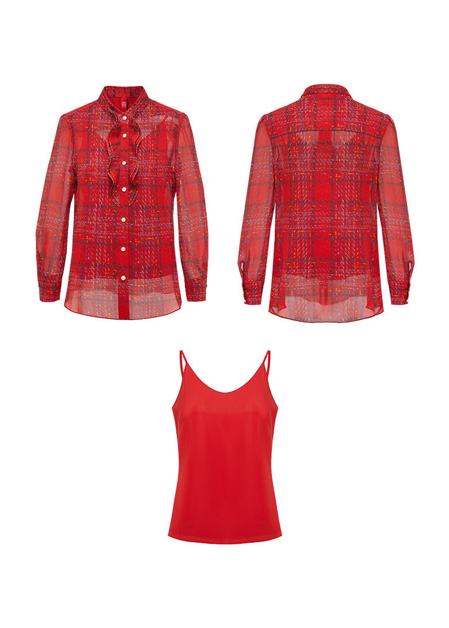 Silk Shirt | Rose Red
