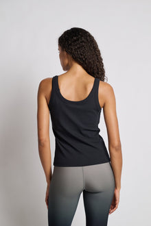 Women | Terez | Skinny Strap Rib Tank | Black