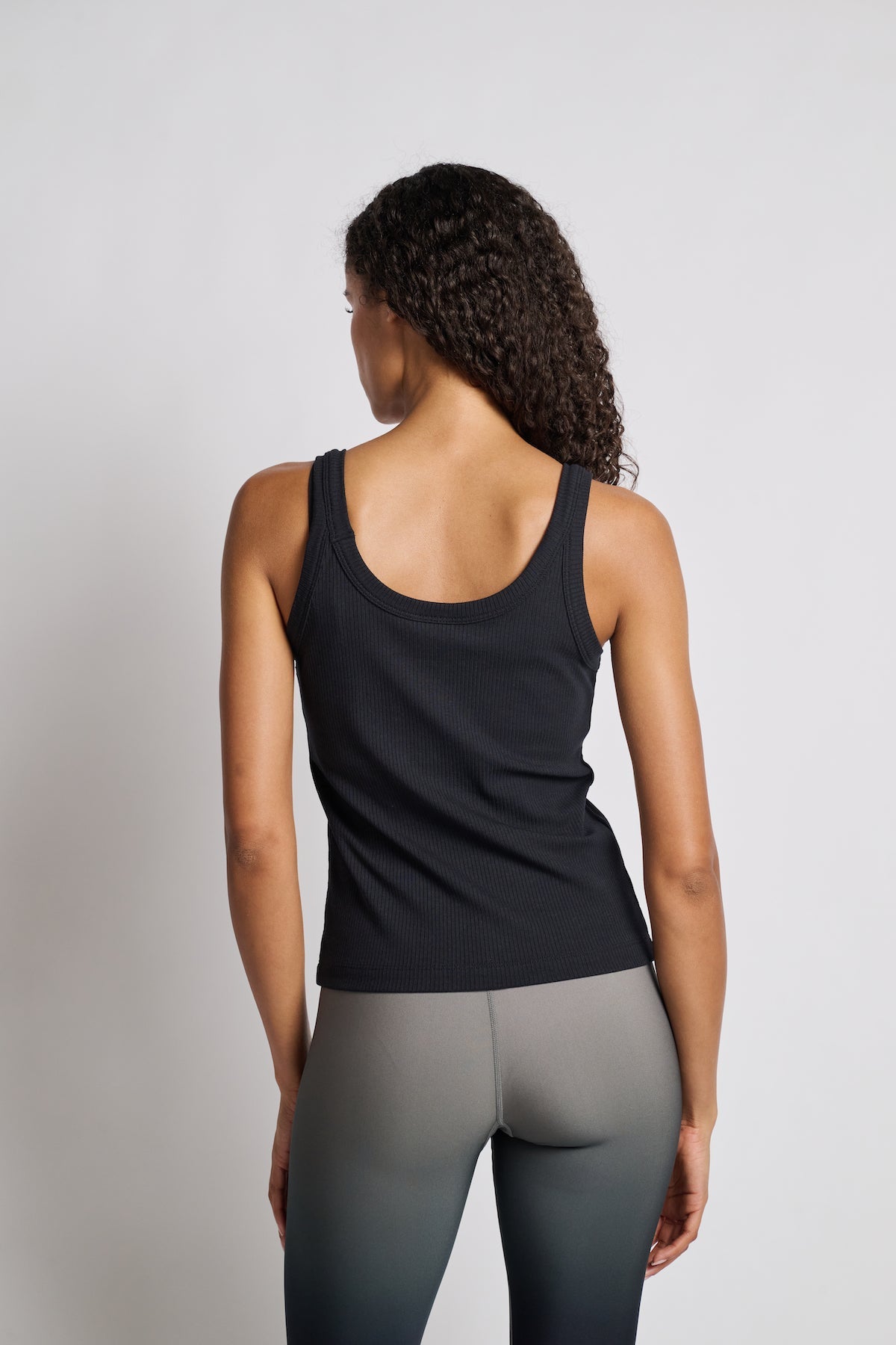 Women | Terez | Skinny Strap Rib Tank | Black