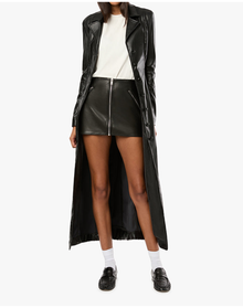 Slim Vegan Leather Jacket | Black