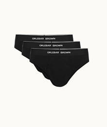 Slip 3 Pack Slip Briefs | Black