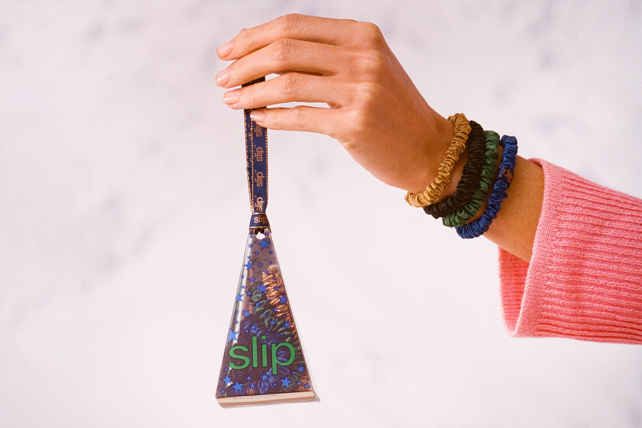 Paige Scrunchie Ornament | Multi | Set of 4