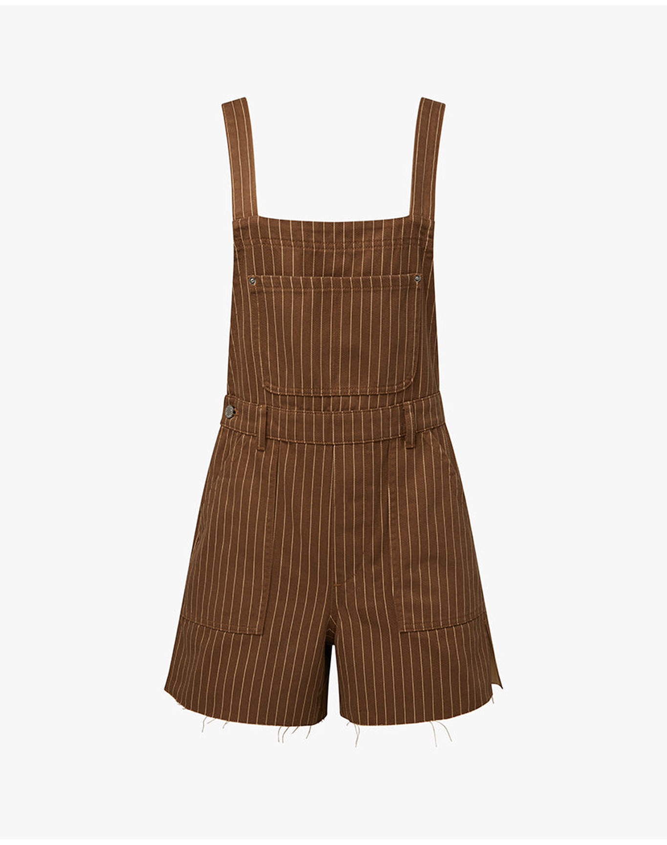 Slit Overall Short | Brown