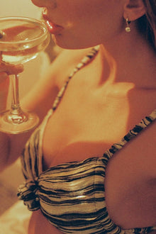 Devin Rosa Bikini Top | Slub Knit