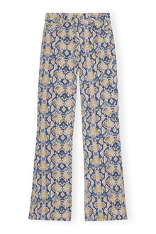 Snake Printed Iry Jeans | Safari