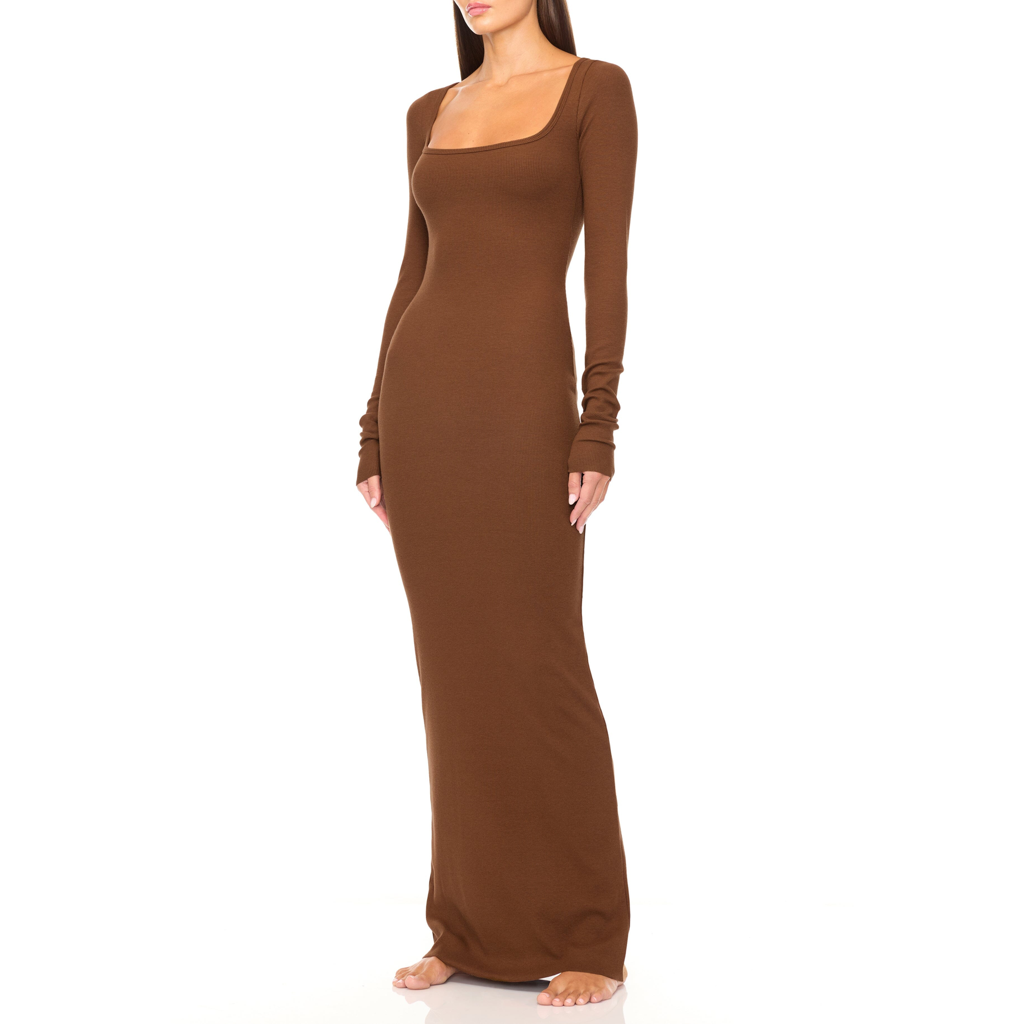 Square Neck Maxi Dress | Earth