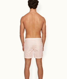 Standard Fern Mid-Length Swim Shorts | Rose/White