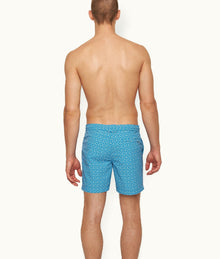 Standard Geometric Mid-Length Drawcord Swim Shorts | Tidal
