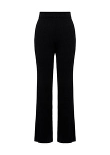 Straight-leg Knitted Skirt | Black
