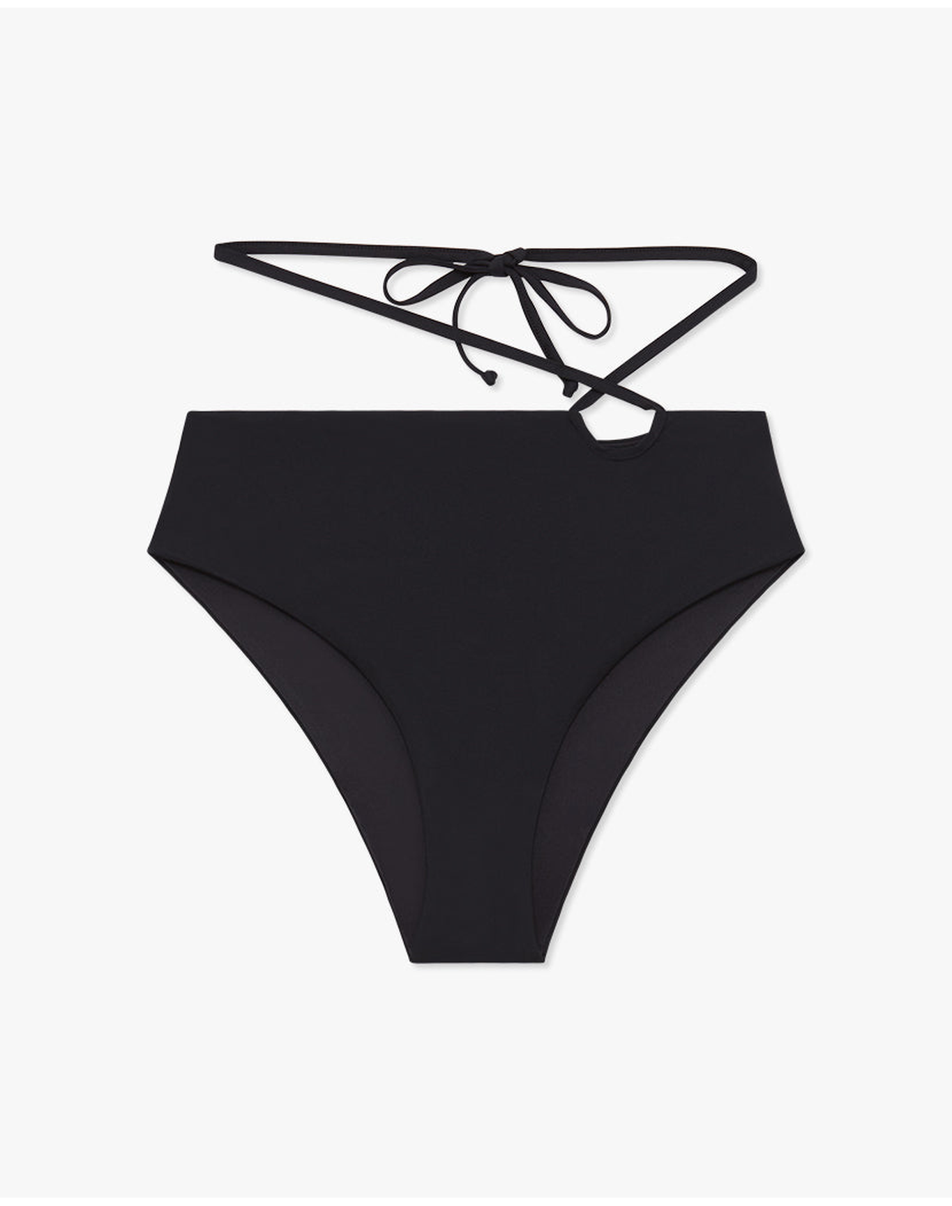 Strappy Tie Bikini Bottom | Black