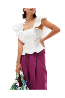Summer Suiting Relaxed Pleated Trousers | Purple Wine