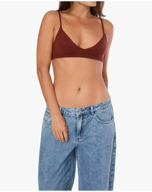 Sweater Bra Top | Chestnut