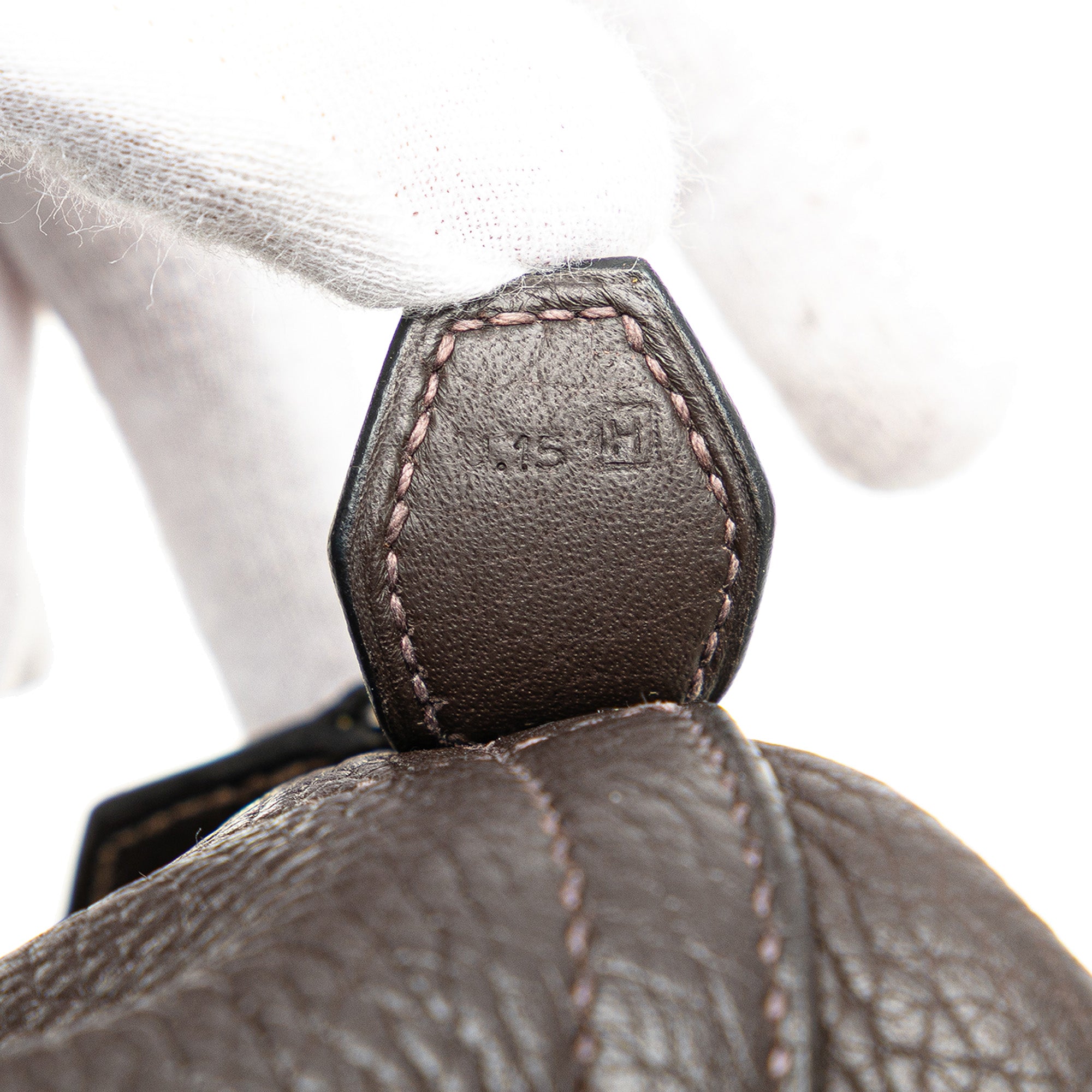 Hermes | Pre-Owned Clemence Bolide 35 | Brown/Dark Brown