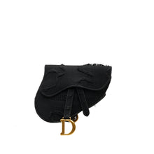 Dior | Pre-Owned Embroidered Canvas Camouflage Saddle Belt Bag | Black