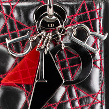 Dior | Pre-Owned Anselm Reyle Medium Metallic Lambskin Cannage Lady - II | Gray/Dark Gray