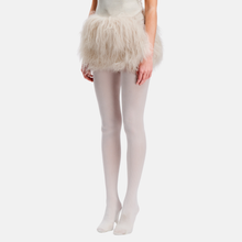 OW Collection THEA Fur Mini Skirt Skirt 196 - Light Tan