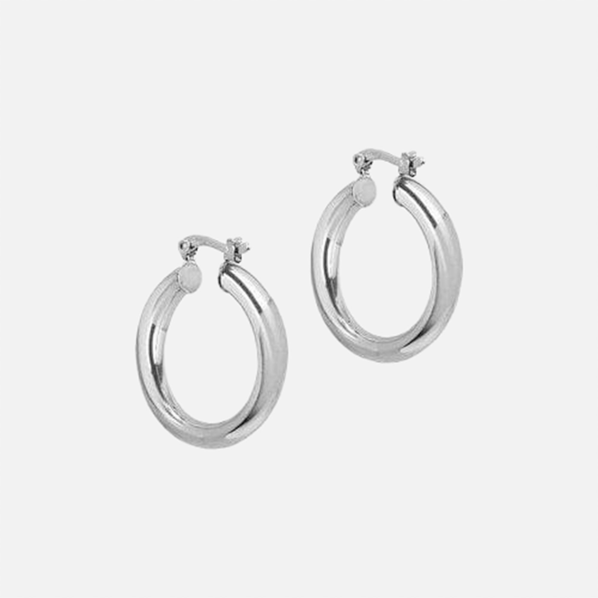 The Medium Ravello Hoops | Silver