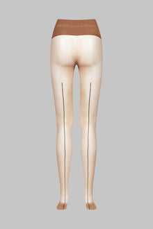 Back seam seamless tights - Signature - 20D - Sun Nude - Les Coquetteries