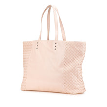 Bottega Veneta | Pre-Owned Leather Intrecciato Tote | Pink/Light Pink