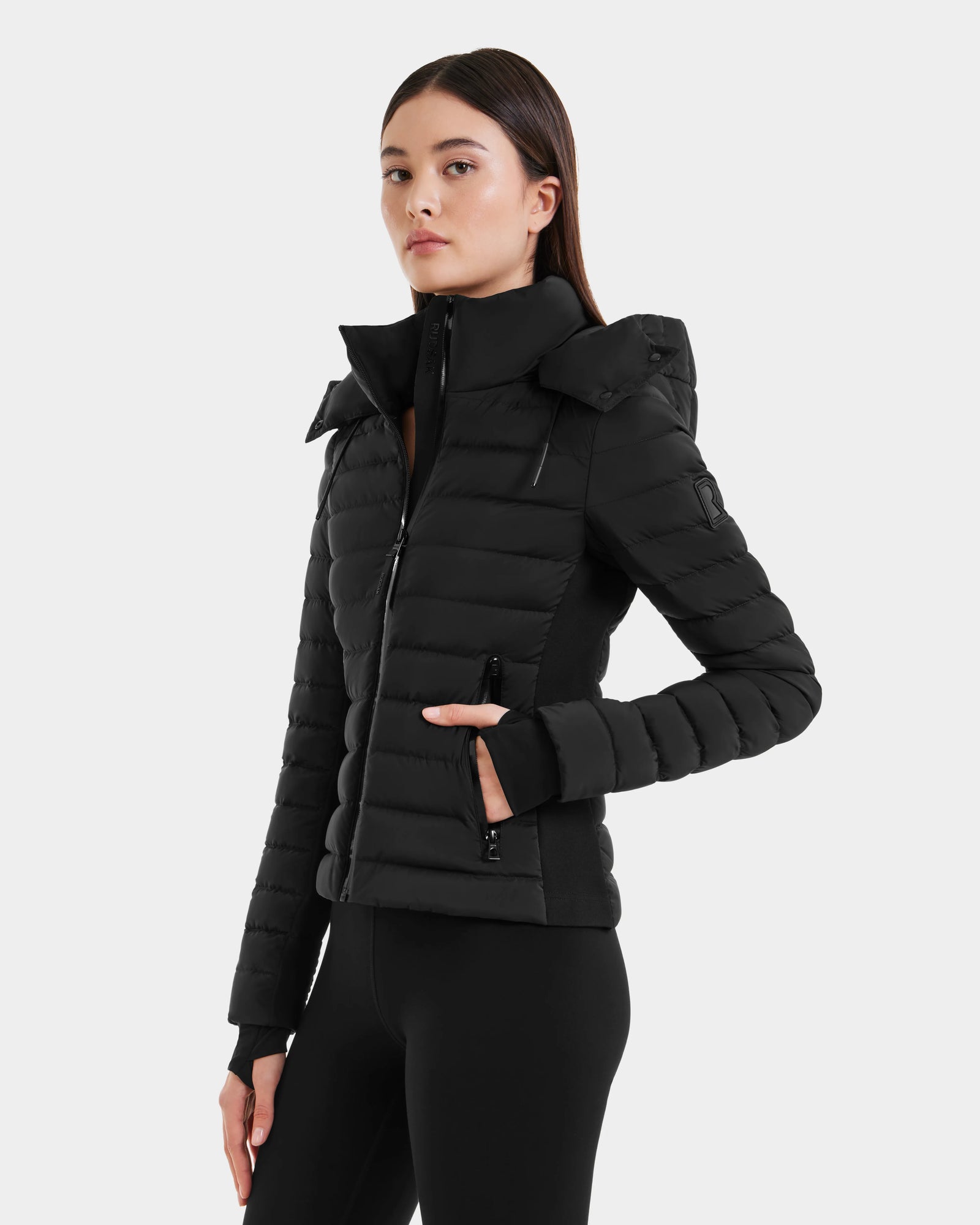 Women | MARYA M Hybrid Lightweight Down Jacket | Black