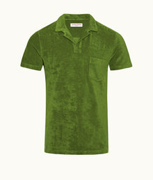 Terry Towelling Tailored Fit Towelling Polo Shirt | Conifer