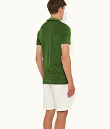 Terry Towelling Tailored Fit Towelling Polo Shirt | Conifer