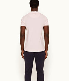 Terry Towelling Towelling Resort Polo Shirt | Shell Pink