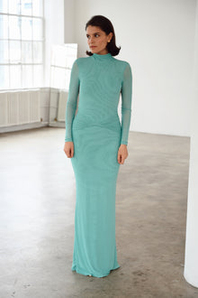 Salome Beaded Dress | Teal