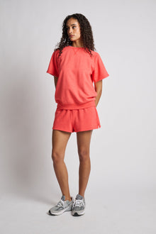 Women | Year of Ours | The PE Sweat Short | Cherry