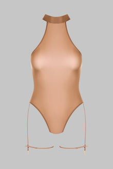 Halter Neck Thong Bodysuit - French Kiss Light | Sienna