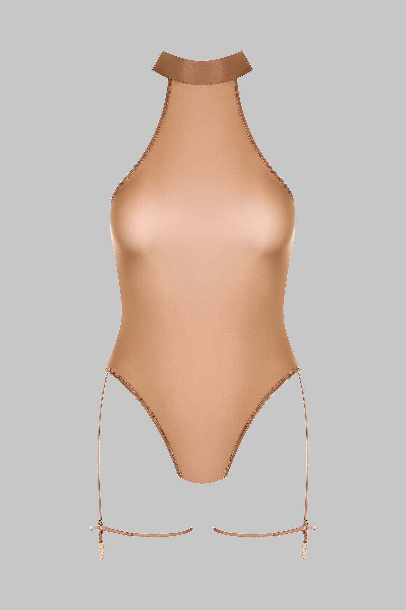 Halter Neck Thong Bodysuit - French Kiss Light | Sienna