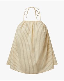 Tie Neck Halter Top | Antique White