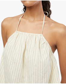 Tie Neck Halter Top | Antique White