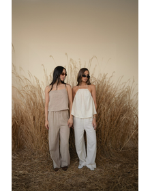 Tie Waist Pant | Safari
