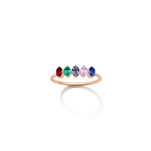 Birthstone Ring Vermeil Rose Gold First
